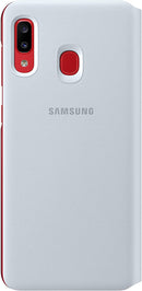 Galaxy A20 Wallet Cover - White